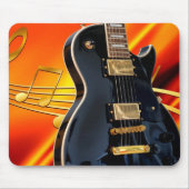 Gitarre und Hinweise Mousepad (Vorne)
