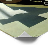 Gitarre und Klarinette, 1920 Poster (Ecke)