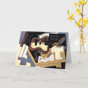 Gitarre und Klarinette, schöne Kunst, Karte