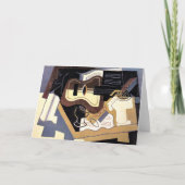 Gitarre und Klarinette, schöne Kunst, Karte (Vorderseite)
