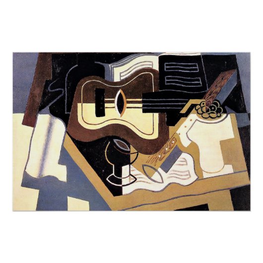 Gitarre und Klarinette, schöne Kunst, Poster (Vorderseite)