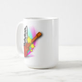 Gitarre und Klavier Kaffeetasse (Vorderseite Links)