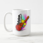 Gitarre und Klavier Kaffeetasse (Links)