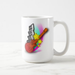 Gitarre und Klavier Kaffeetasse