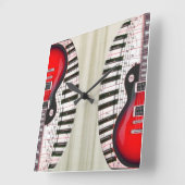 Gitarre und Klavier Uhr (Winkel)