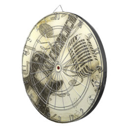 Gitarre und Mikrofon-Dart-Board Dartscheibe