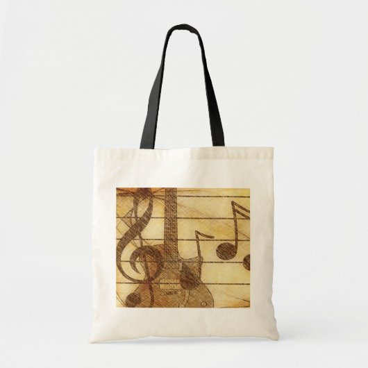Gitarre und Musik Tote Tasche (Vorne)