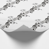 Gitarre und Musiknoten 11 Geschenkpapier (Ecke)