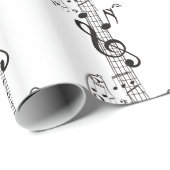 Gitarre und Musiknoten 11 Geschenkpapier (Rolleneckpunkt)