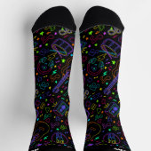 Gitarre und Musiknoten Socken (Oben)