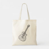 Gitarre und Noten Tragetasche (Rückseite)