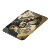 Gitarre und Obstschale auf einem Tisch, 1918 Magnet (Linke Seite)