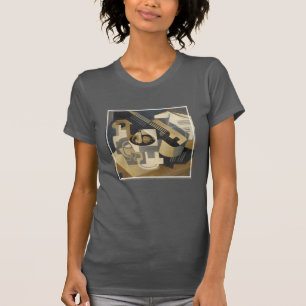 Gitarre und Obstschale auf einer Tabelle, 1918 T-Shirt