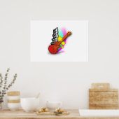 Gitarre und Piano Poster (Küche)