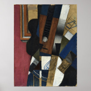 Gitarre und Rohr Poster