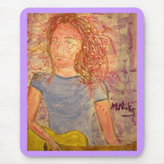 Gitarre und Skizze Mousepad (Vorne)