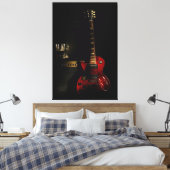 Gitarre und Verstärker große Leinwand (Insitu (Schlafzimmer))