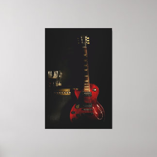 Gitarre und Verstärker große Leinwand