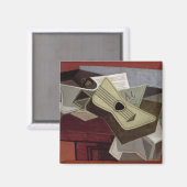 Gitarre und Zeitung, 1925 Magnet (Vorderseite/Rückseite)