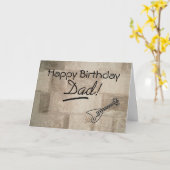 Gitarre Vater Geburtstagskarte Karte (Gelbe Blume)