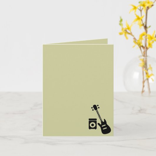 Gitarre/Verstärker Karte (Gelbe Blume)