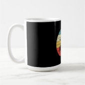 Gitarre Vintag Retro Sonnenuntergang Gitarre Kaffeetasse (Links)