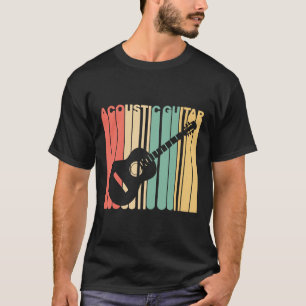 Gitarre - Vintag Retro Style Akustische Gitarre Si T-Shirt