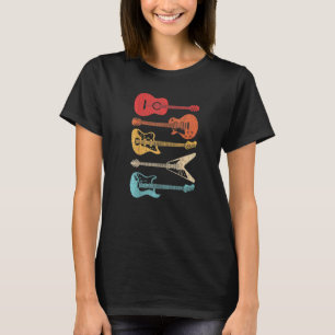 Gitarre Vintage-Gitarre Retro-Stil Für Gitarristen T-Shirt