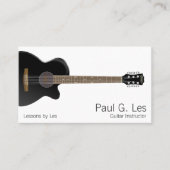 Gitarre Visitenkarte (Vorderseite)