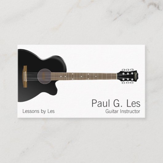 Gitarre Visitenkarte (Vorderseite)