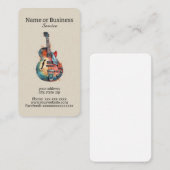 Gitarre Visitenkarte (Vorne/Hinten)