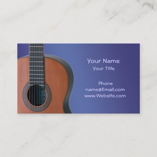  Gitarre Visitenkarte (Vorderseite)