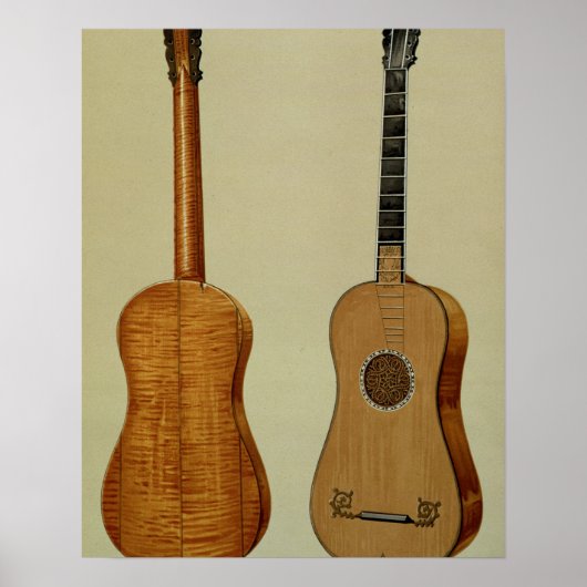 Gitarre von Antonio Stradivarius (c.1644-1737), Poster (Vorne)