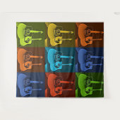 Gitarre Wandteppich (Vorderseite (Horizontal))