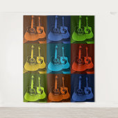 Gitarre Wandteppich (Vorderseite)