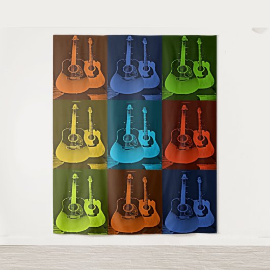 Gitarre Wandteppich (Vorderseite)