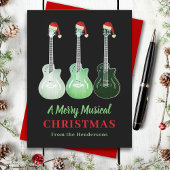 Gitarre Weihnachten Merry Musical Personalisiert