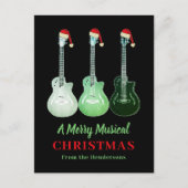 Gitarre Weihnachten Merry Musical Personalisiert (Vorderseite)