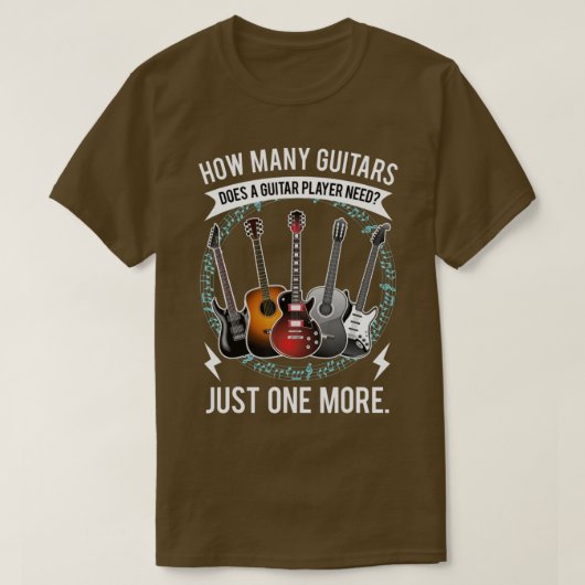 Gitarre Wie viele Gitarren Geschenk für Gitarre Sp T-Shirt (Design vorne)