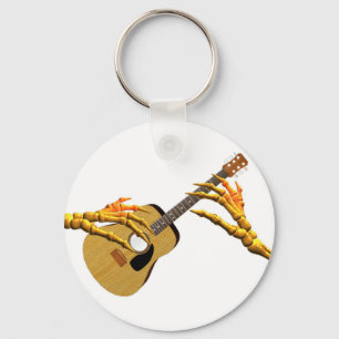 Gitarre zum Knochen durch Valxart vernachlässigen Schlüsselanhänger