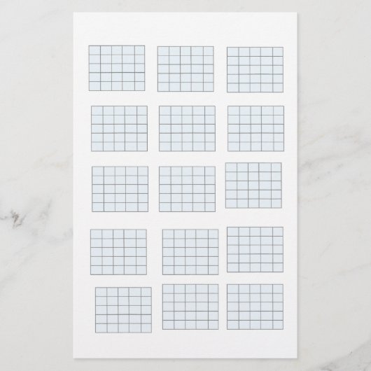 Gitarren-Akkordpapier Briefpapier (Vorderseite)