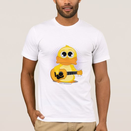 Gitarren-(akustische) Ente T-Shirt (Vorderseite)