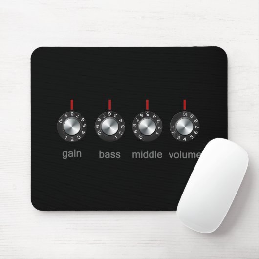 Gitarren-Ampere-Griffe Mousepad (Mit Mouse)