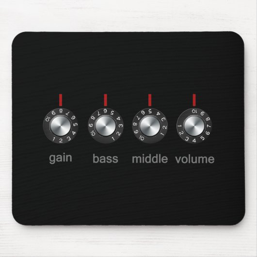 Gitarren-Ampere-Griffe Mousepad (Vorne)