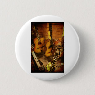 Gitarren-Aquarell Button
