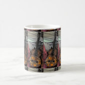 Gitarren-beflecktes Glas-Tasse Kaffeetasse (Mittel)