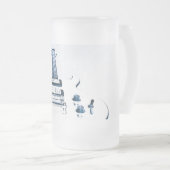 Gitarren-Bild-KaffeeTasse oder Stein Mattglas Bierglas (VorderseiteRechts)