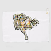 Gitarren Blues Mann - Feel it   Golfhandtuch (Horizontal)