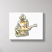 Gitarren Blues Mann - Feel it Leinwanddruck (Vorderseite)