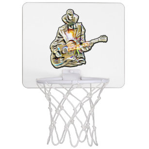 Gitarren Blues Mann - Feel it   Mini Basketball Netz